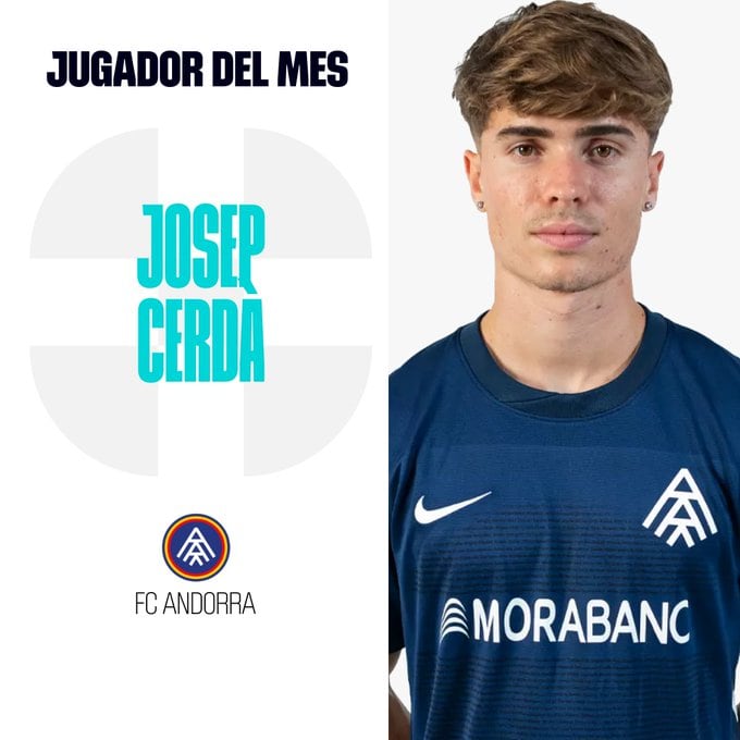 Josep Cerdà, jugador del mes d'abril per la lliga Hypermotion