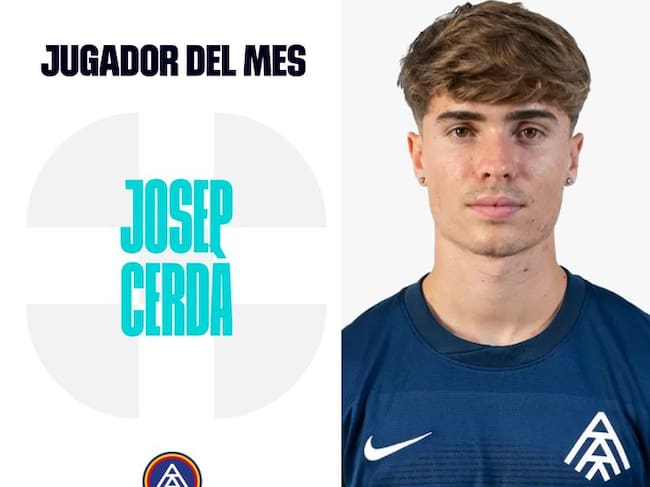 Josep Cerdà, jugador del mes d'abril per la lliga Hypermotion