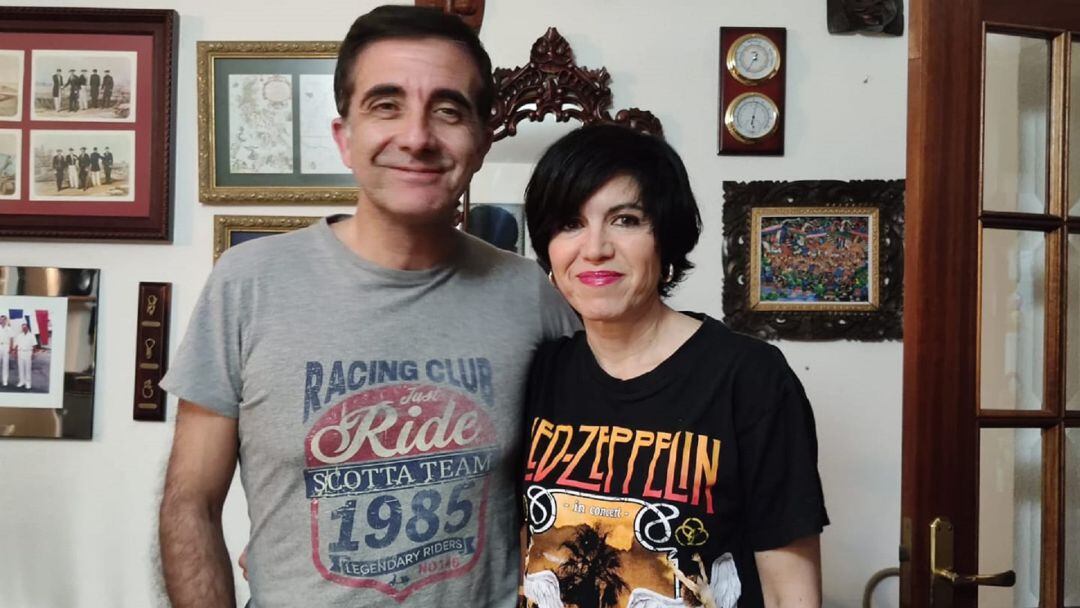 Pilar de Lara y su marido conforman el "Dúo estático