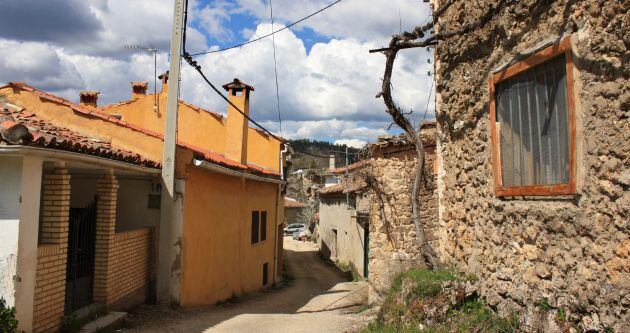 Calles de la Herrería de Santa Cristina, en Carrascosa (Cuenca).