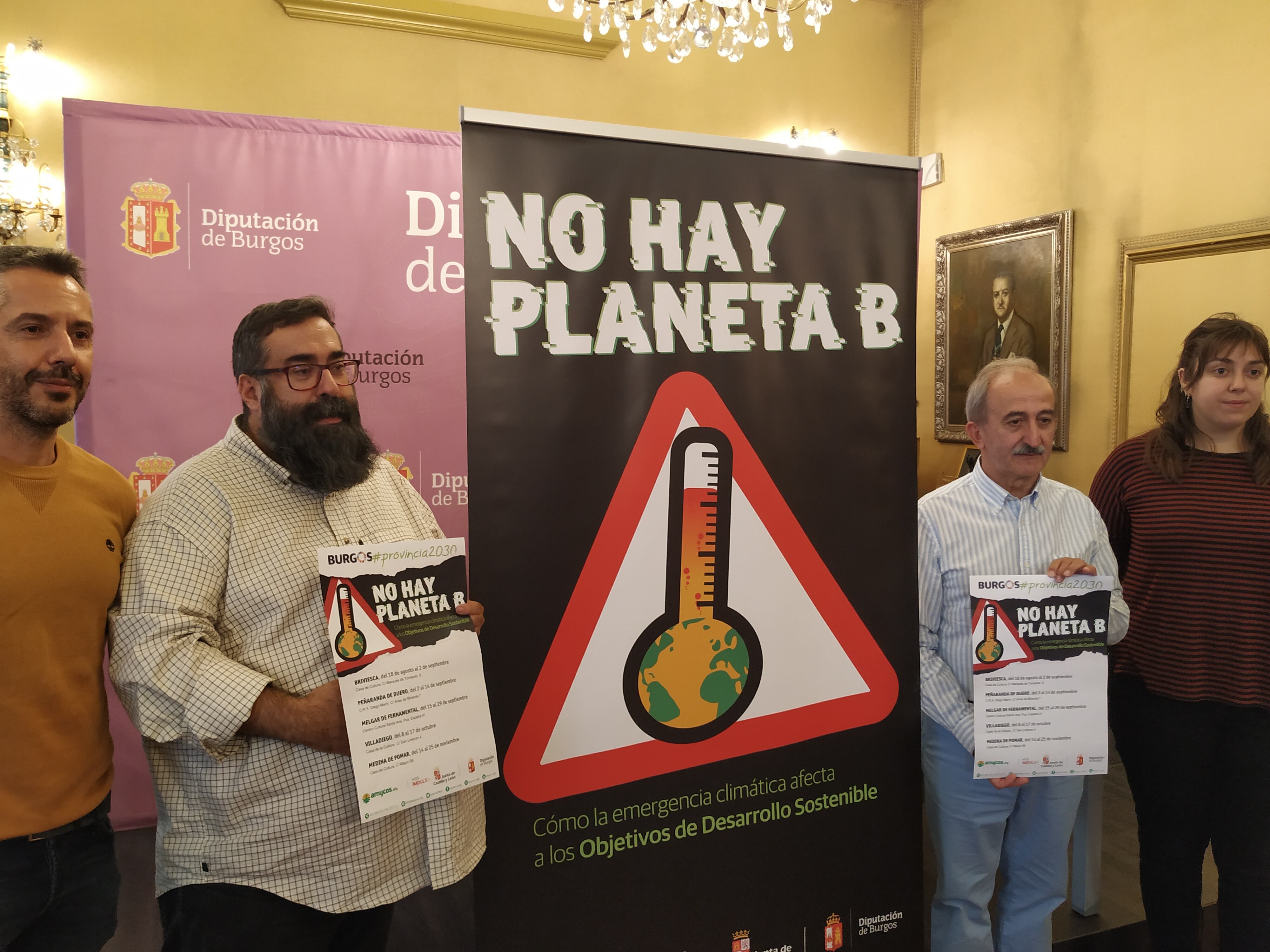 Presentación de la exposición &quot;No hay Planeta B&quot; en la diputación de Burgos.