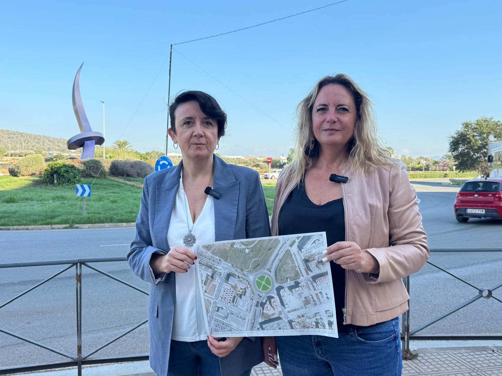 López y Boned junto con el proyecto redactado del tanque de tormentas