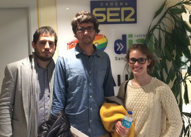 Gelria en A Vivir Galicia. (Mario, Federico y Elena).