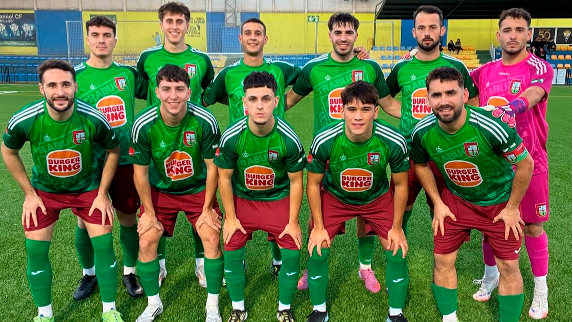 El CD Trabuco antes del partido frente al Atlético Benamiel