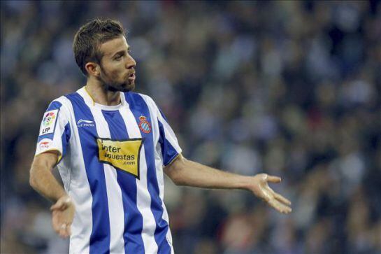 Luis García, durante su etapa con el Espanyol