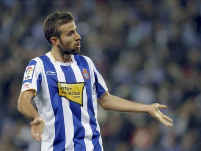 Luis García, durante su etapa con el Espanyol