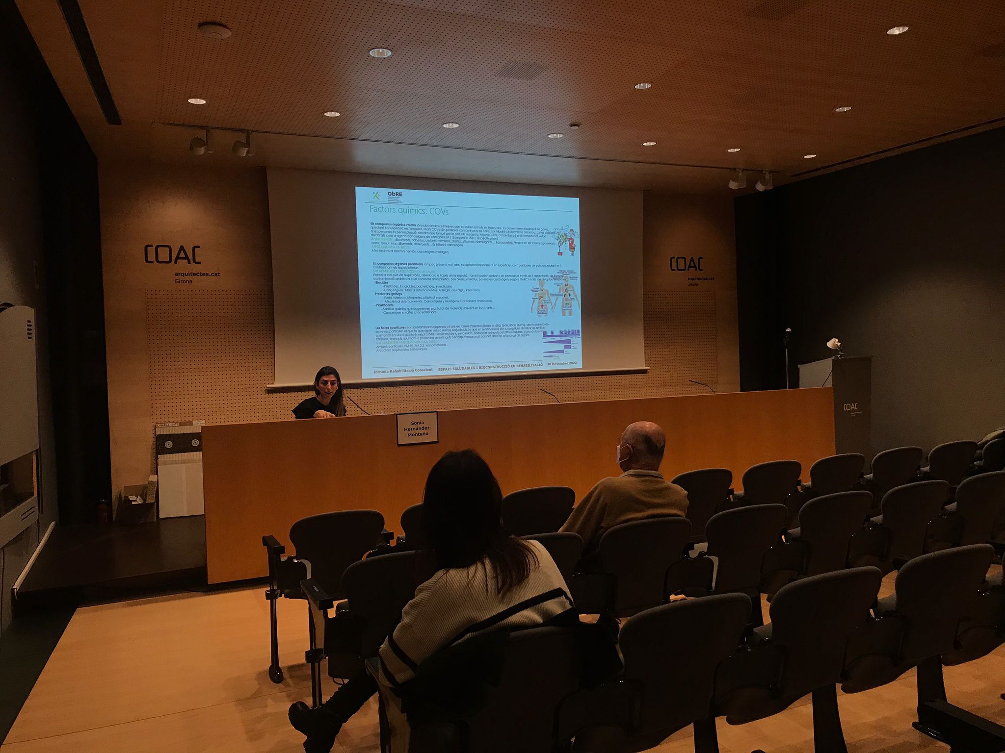 Moment de la jornada "Rehabilitació Conscient, Comportament energètic de l'edifici"