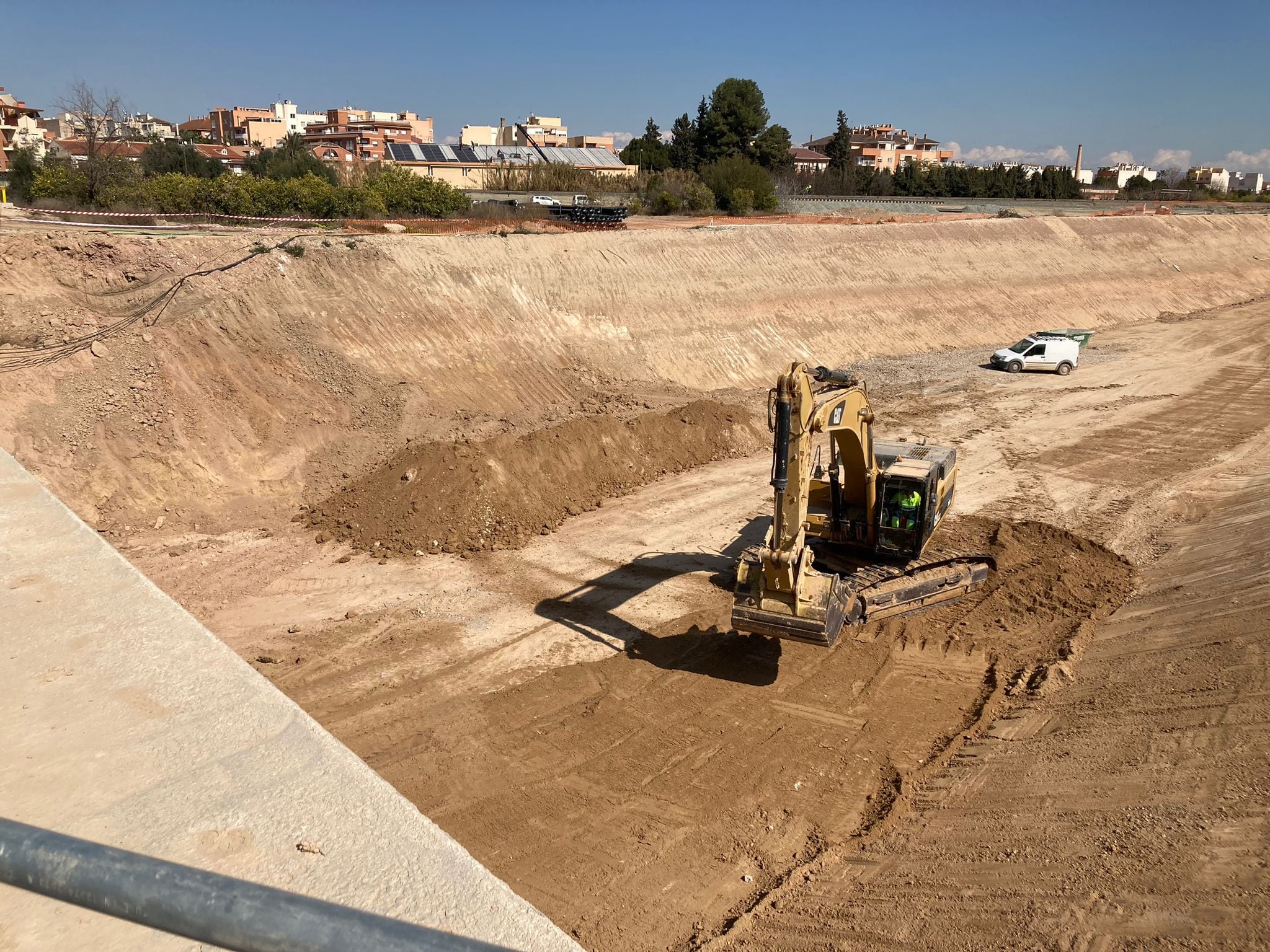 Obras de soterramiento del AVE a su paso por Alcantarilla