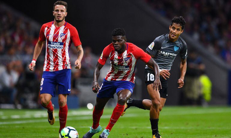 Thomas, durante el partido frente al Málaga en el Wanda