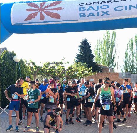 Salida de la prueba en Torrente de Cinca