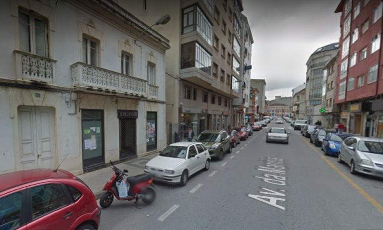 Avenida de A Mariña en el municipio de Foz, Lugo.