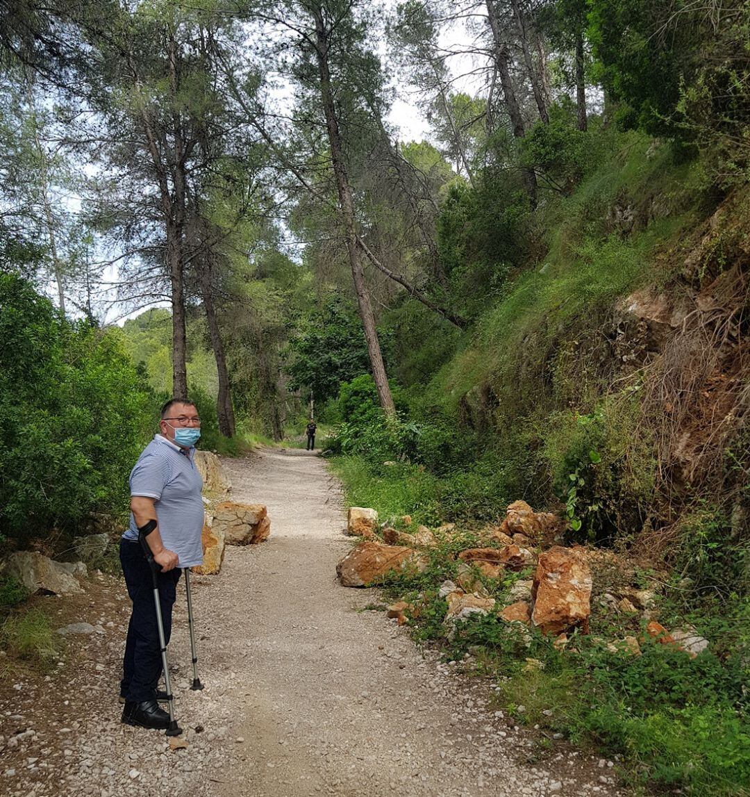 Desprendimientos en la Vía Verde del Serpis