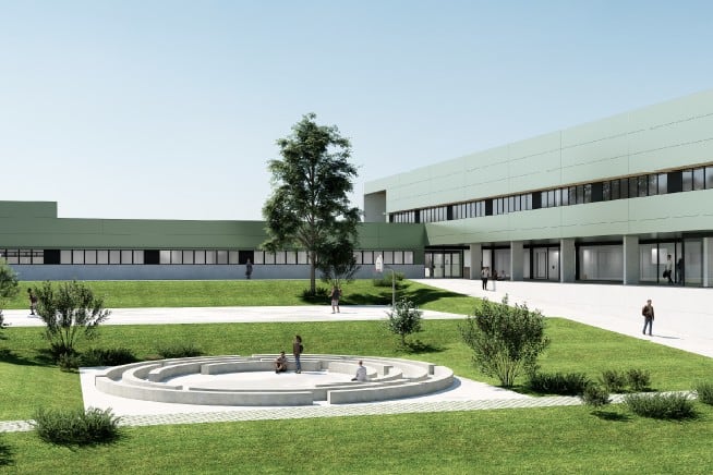 Imagen del proyecto del nuevo centro integrado de formación profesional de Tudela