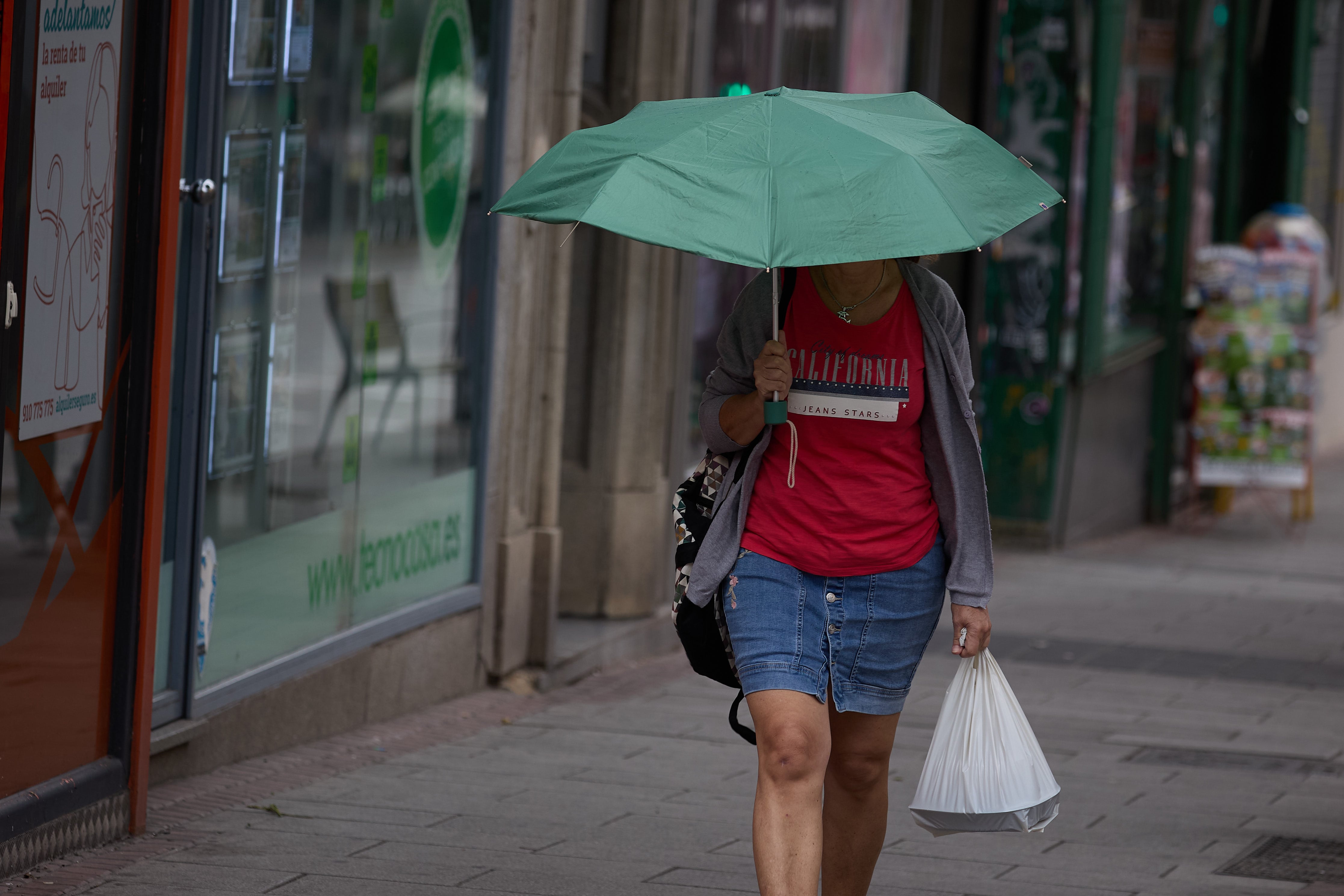 LLuvia en Madrid. (Photo By Jesus Hellin/Europa Press via Getty Images)