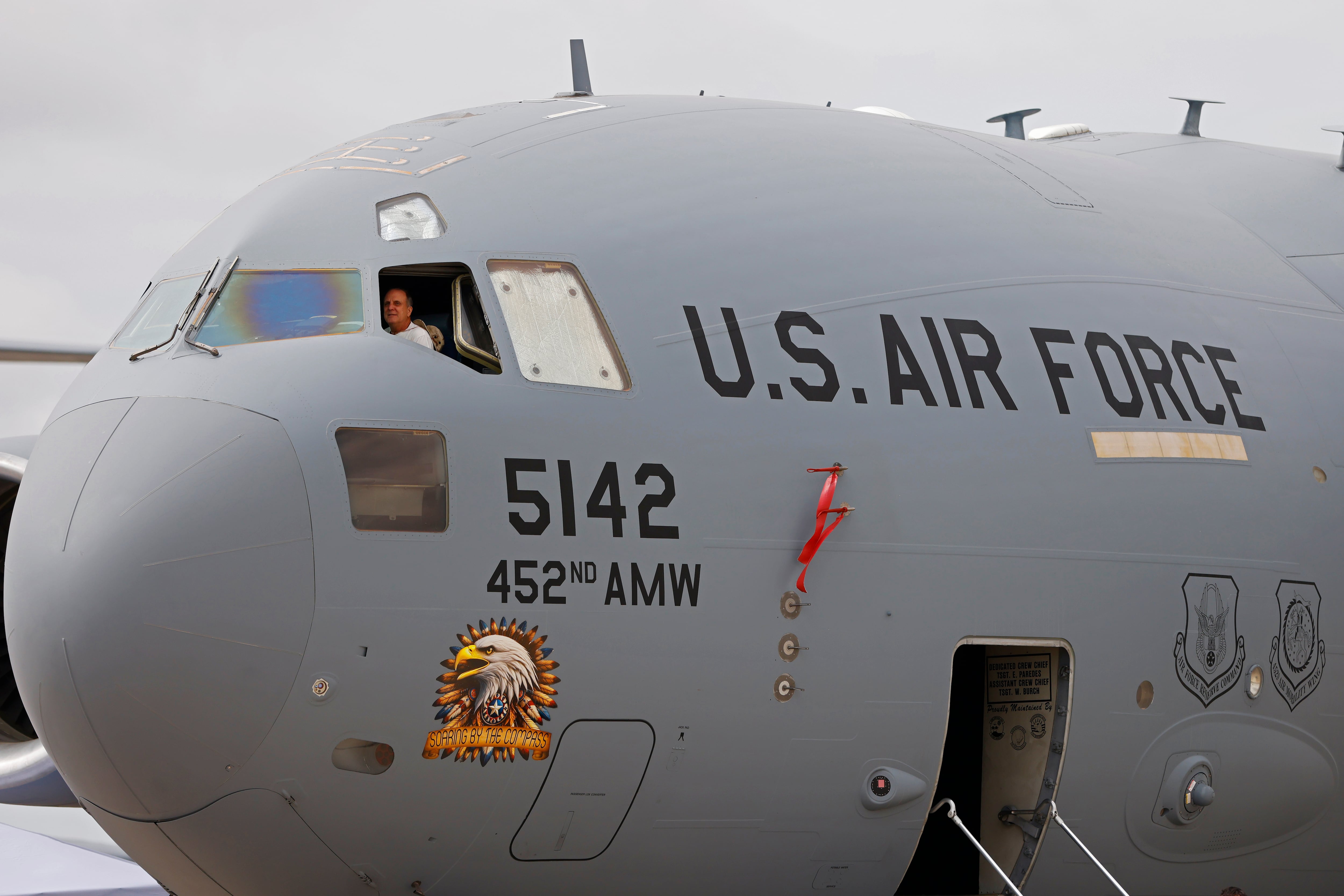 Un Boeing C-17 de la Fuerza Aérea de Estados  Unidos el pasado mes de septiembre en San Diego, California
