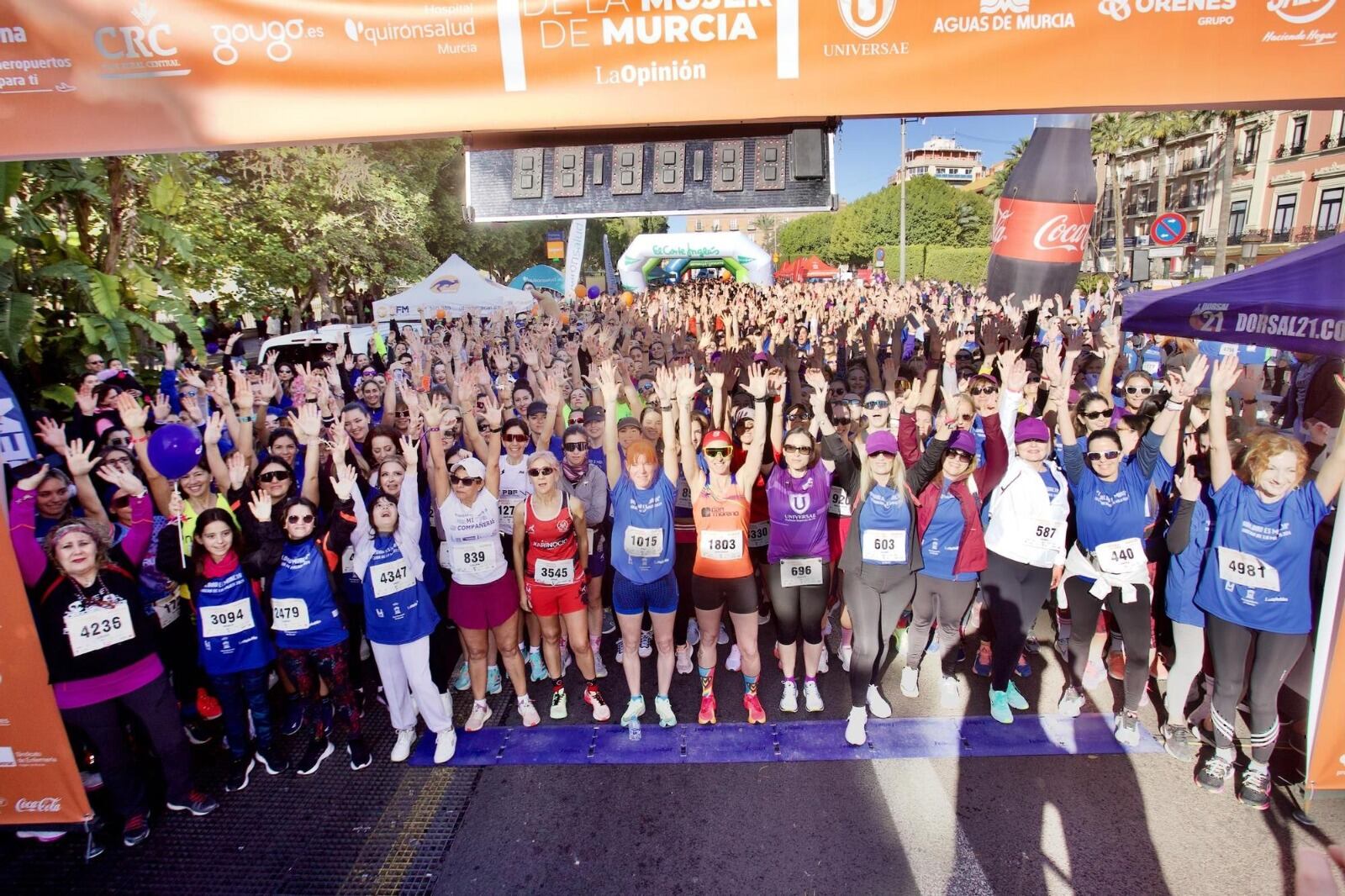 Una de las ediciones de la Carrera de la mujer en Murcia