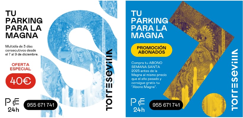 Ofertas del parking de Torre Sevilla con motivo de la Magna de diciembre