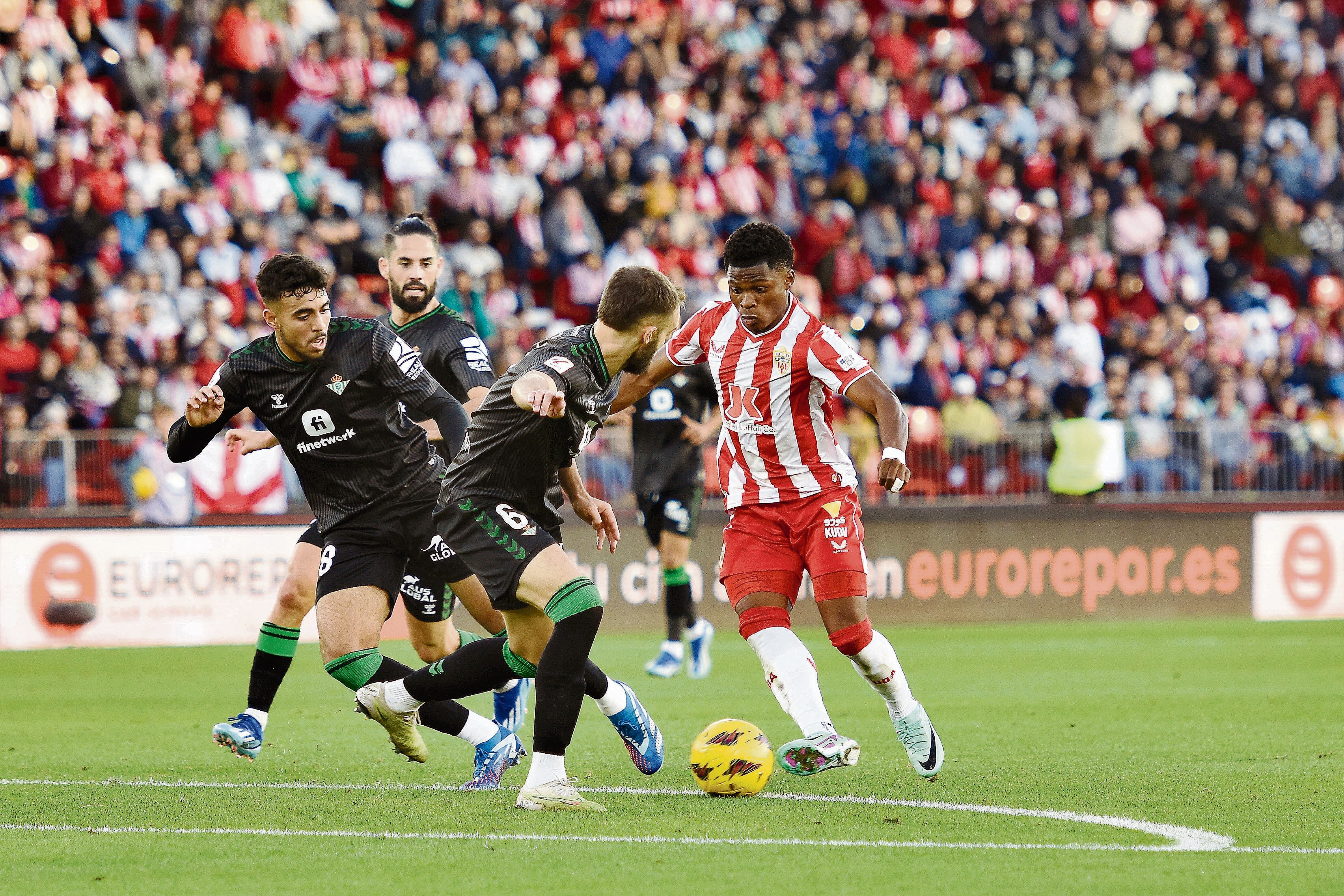 En el partido ante el Betis en el Mediterráneo.