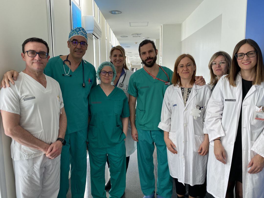 Equipo médico del área de digestivo