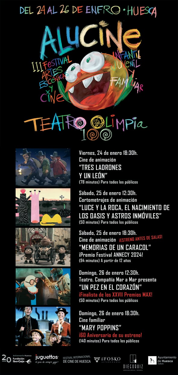 Cartel Festival Alucine 2025 con la programación