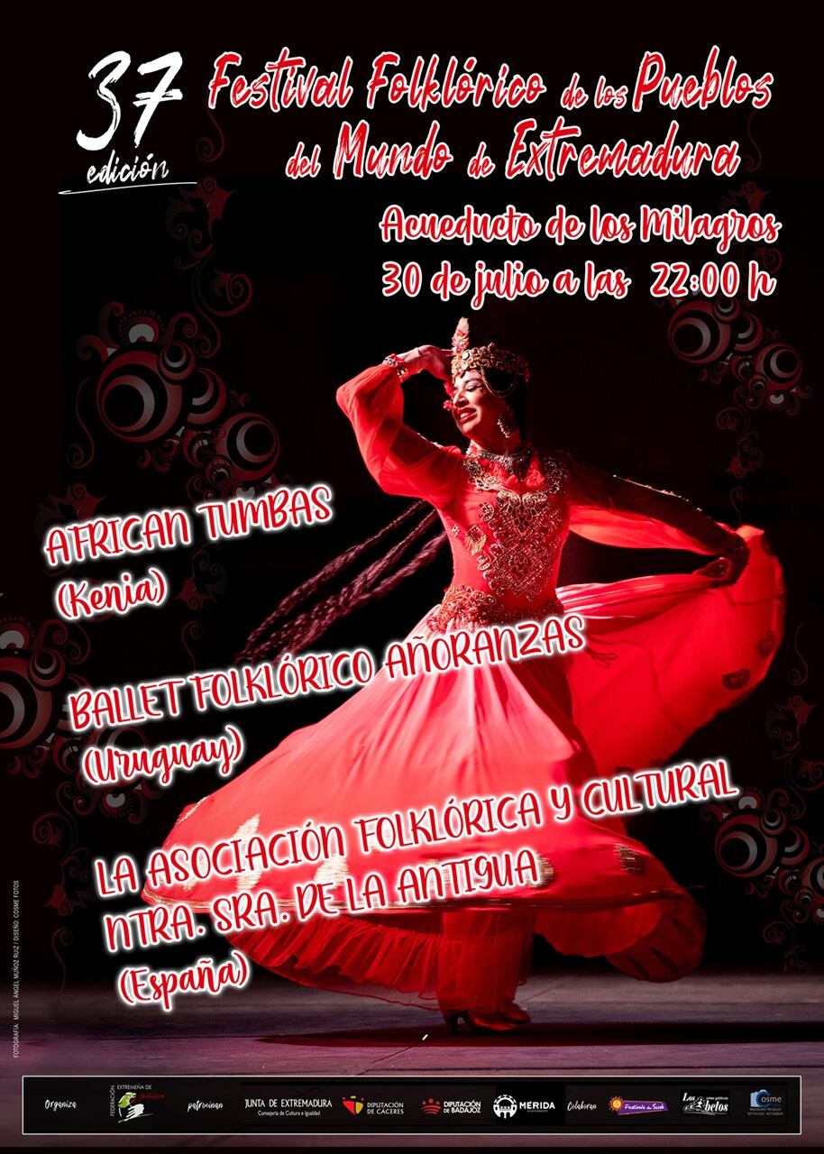 Cartel Festival Folklórico Pueblos del Mundo