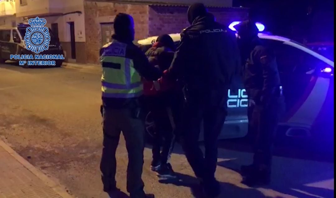 Imágenes de la detención