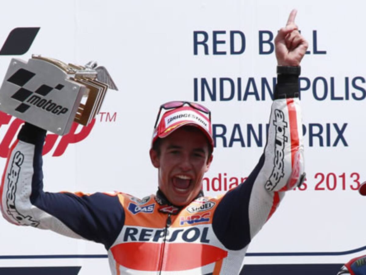 Márquez se hace grande en Indianápolis