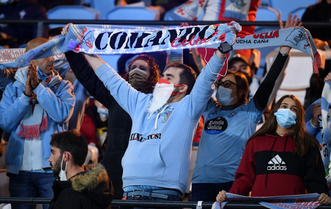 Aficionados del Celta en Balaídos