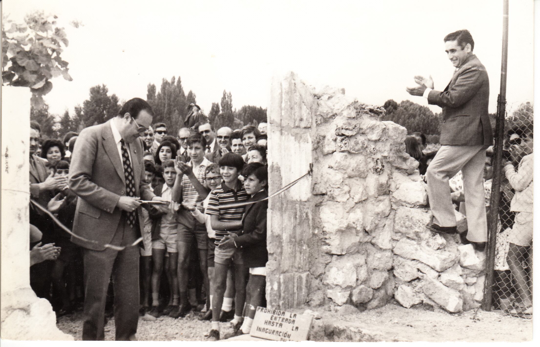 Imagen de archivo de la inauguración del parque en julio de 1973