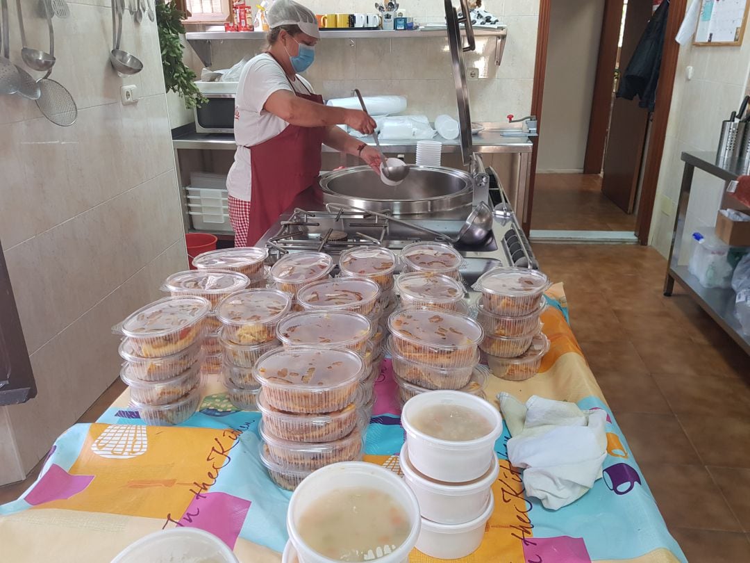 La cocina del comedor Santo Domingo