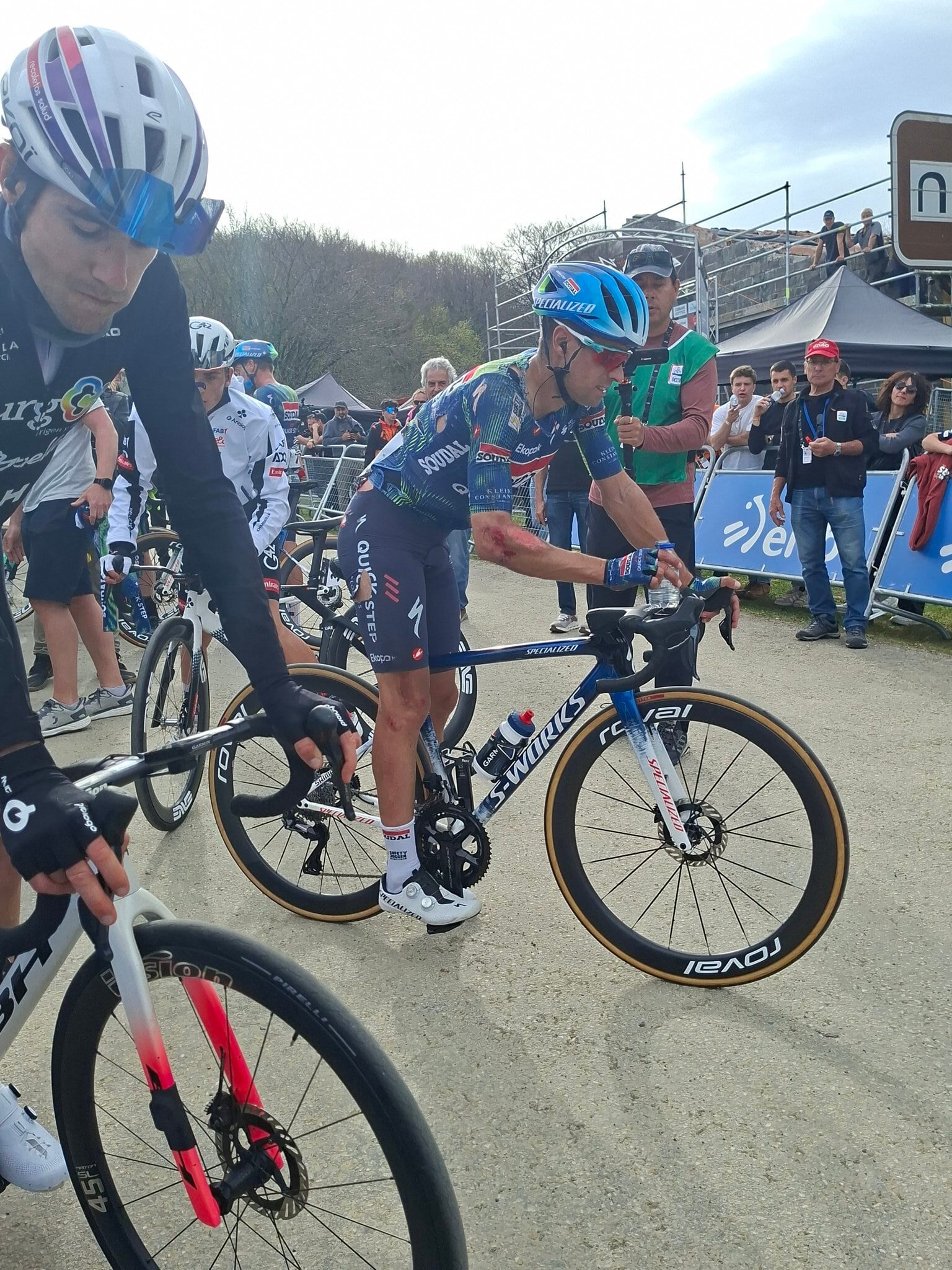 Mikel Landa en meta ayer/Mertxe Labrador.