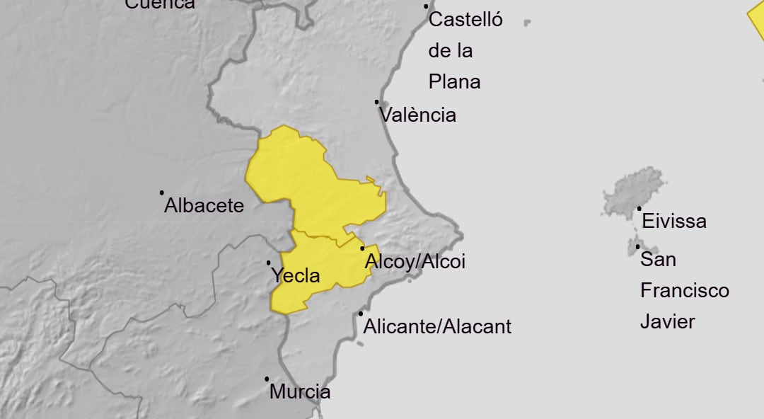 Mapa de la AEMET