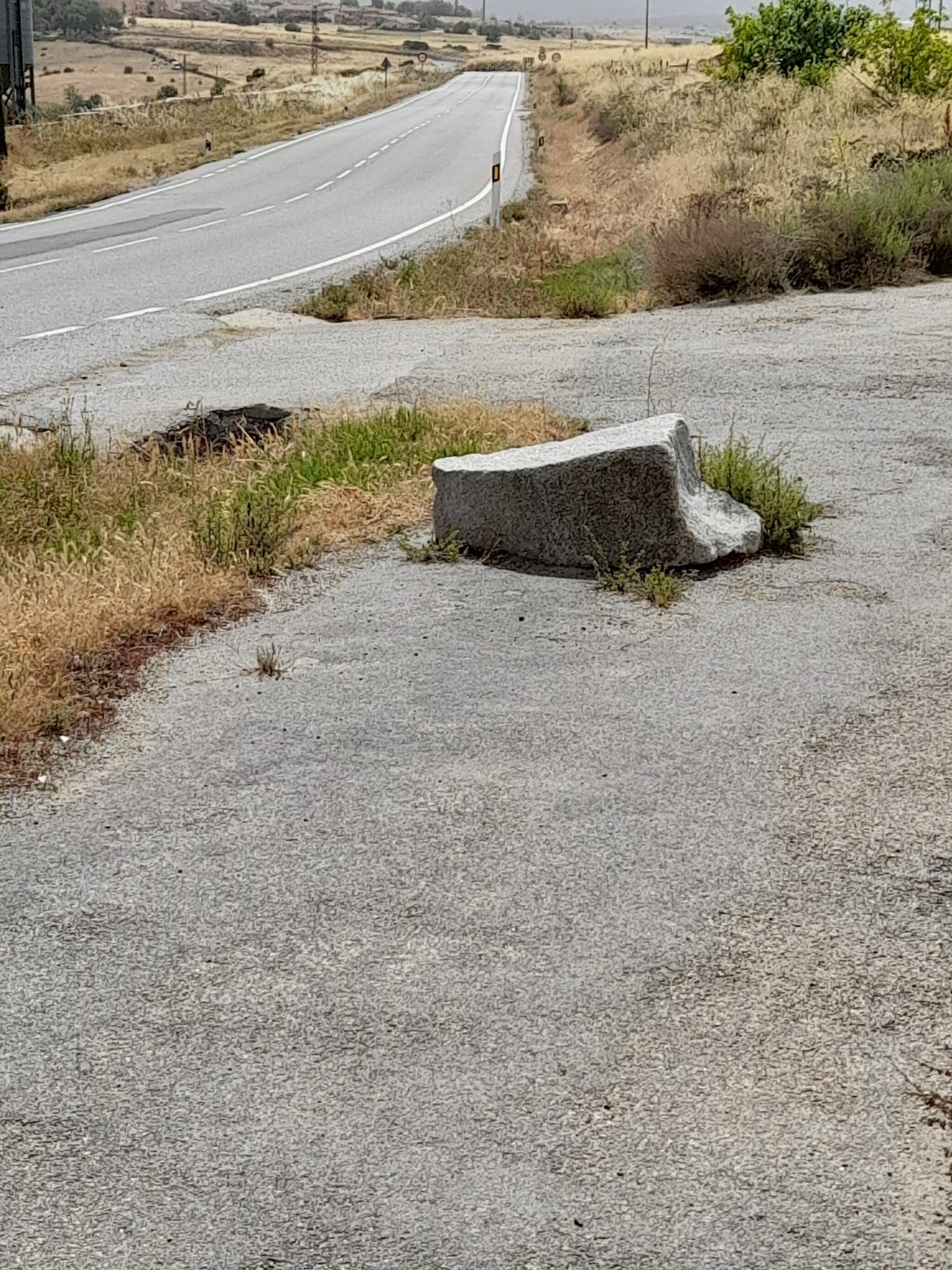 Final del carril peatonal que discurre desde Segovia hacia Palazuelos de Eresma