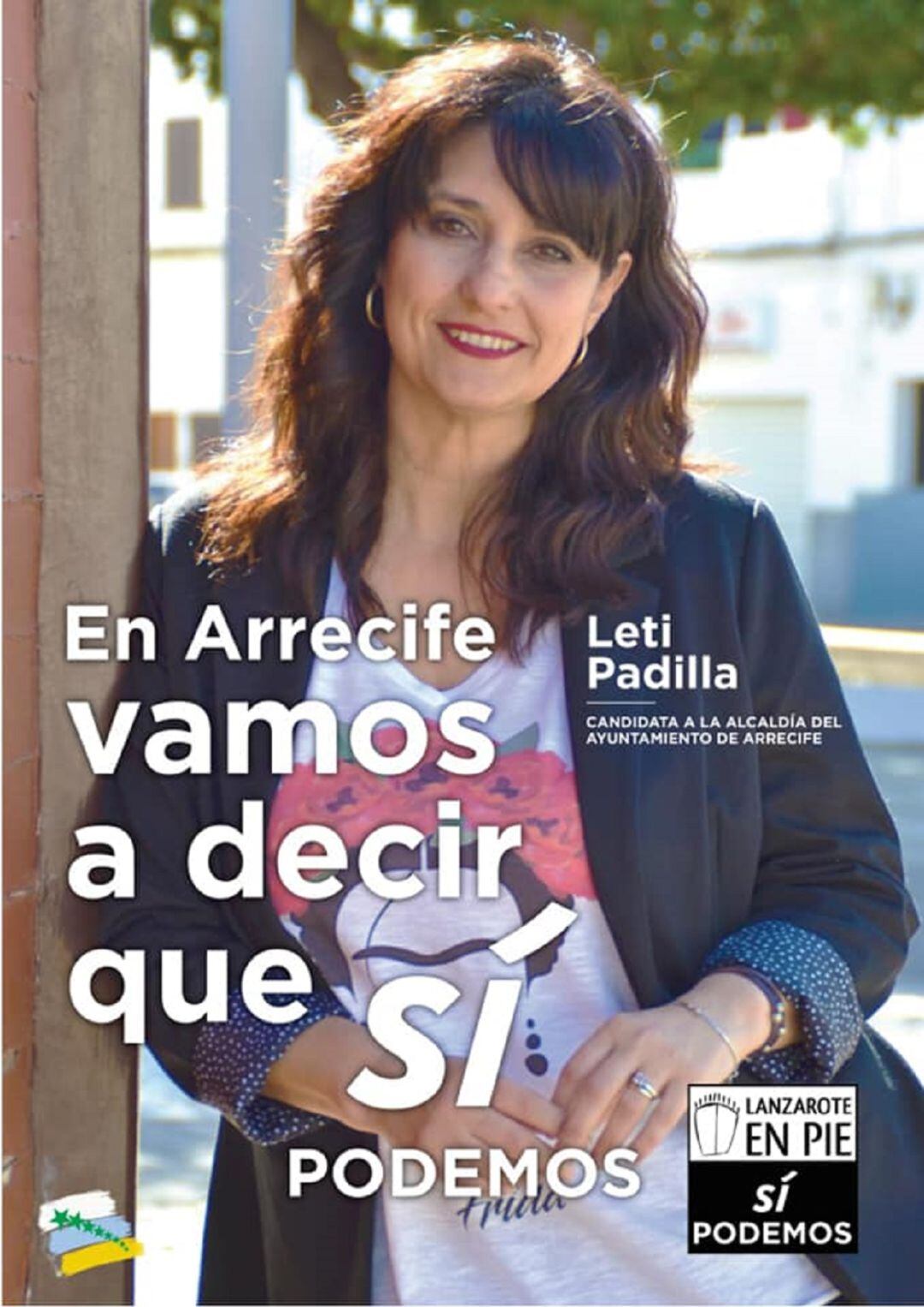 Leti Padilla en campaña.