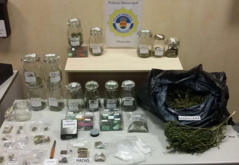 Droga encontrada en la "Embajada Verde"