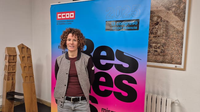 Elena Villamediana, secretaria general CCOO Palencia