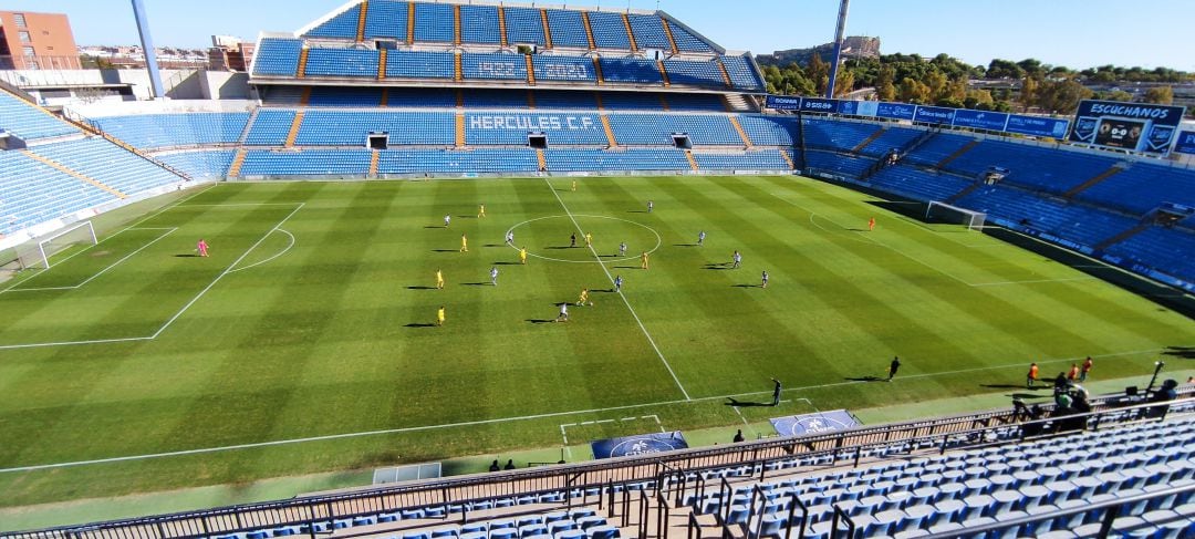 El estadio José Rico Pérez sin público