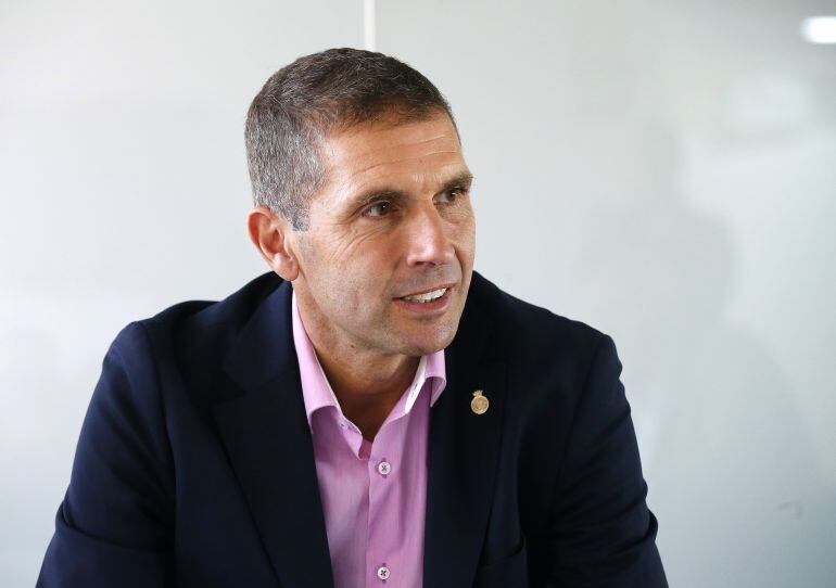 Delfi Geli, president del Girona, durant una entrevista