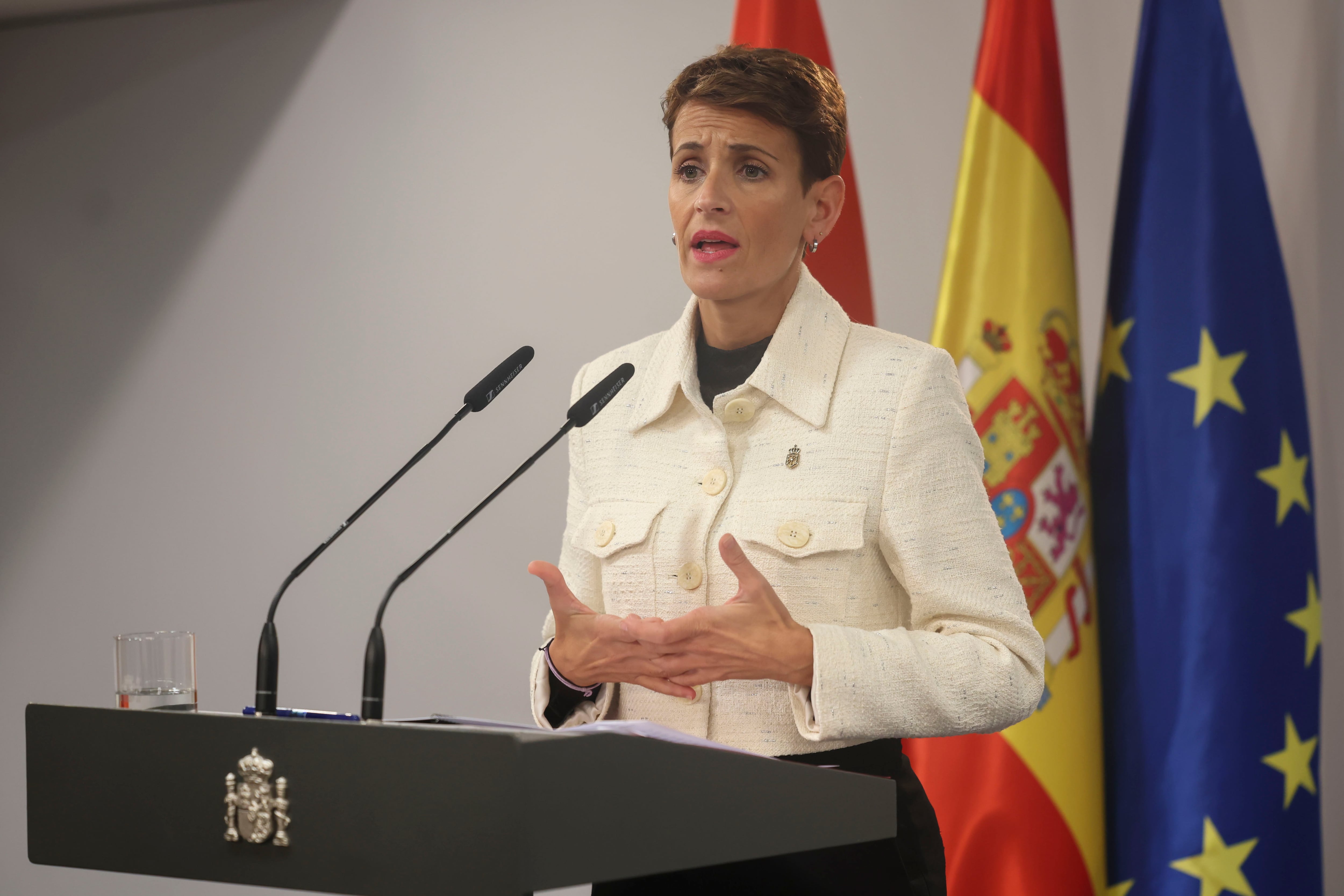 La presidenta de Navarra, María Chivite