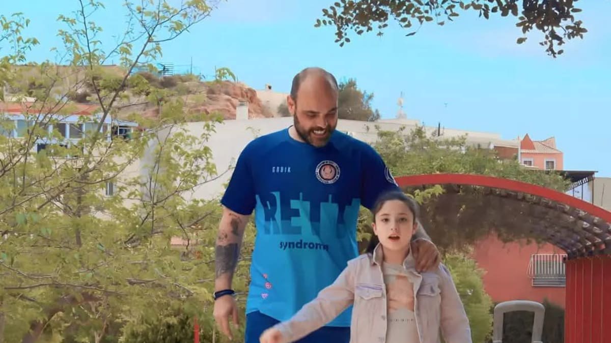 Daniel García, padre de una niña con síndrome de Rett