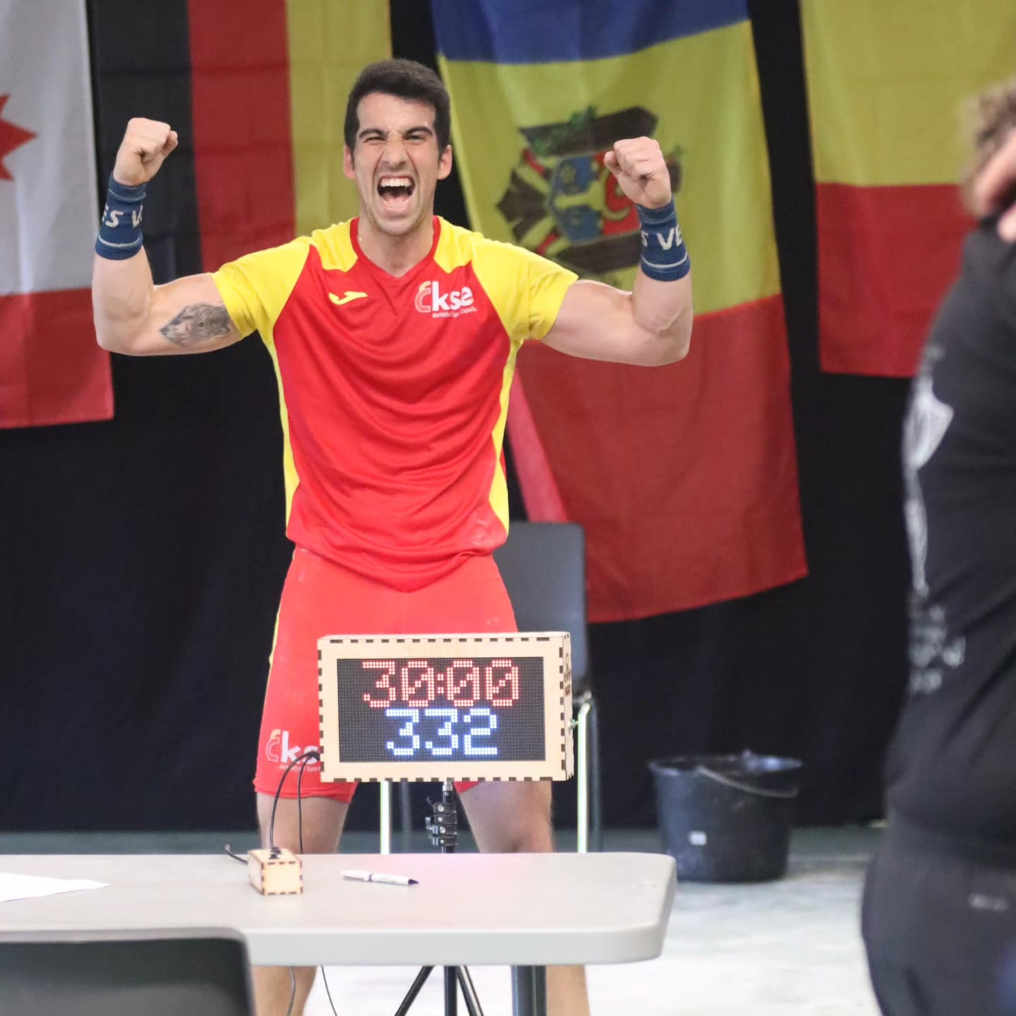 Carlos Gosálbez en el Campeonato del Mundo de Kettlebell en Dinamarca