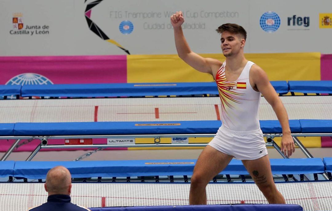 Jorge Martín, durante una competición con la selección española