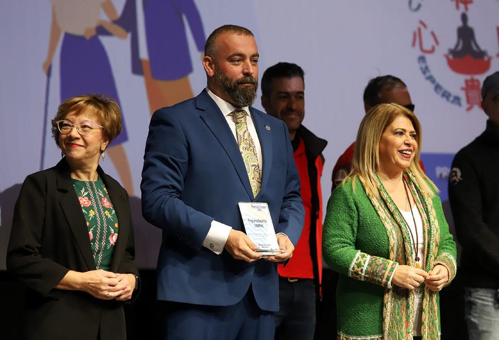 Mamen Sánchez durante un acto público