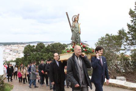 Un momento durante la procesión