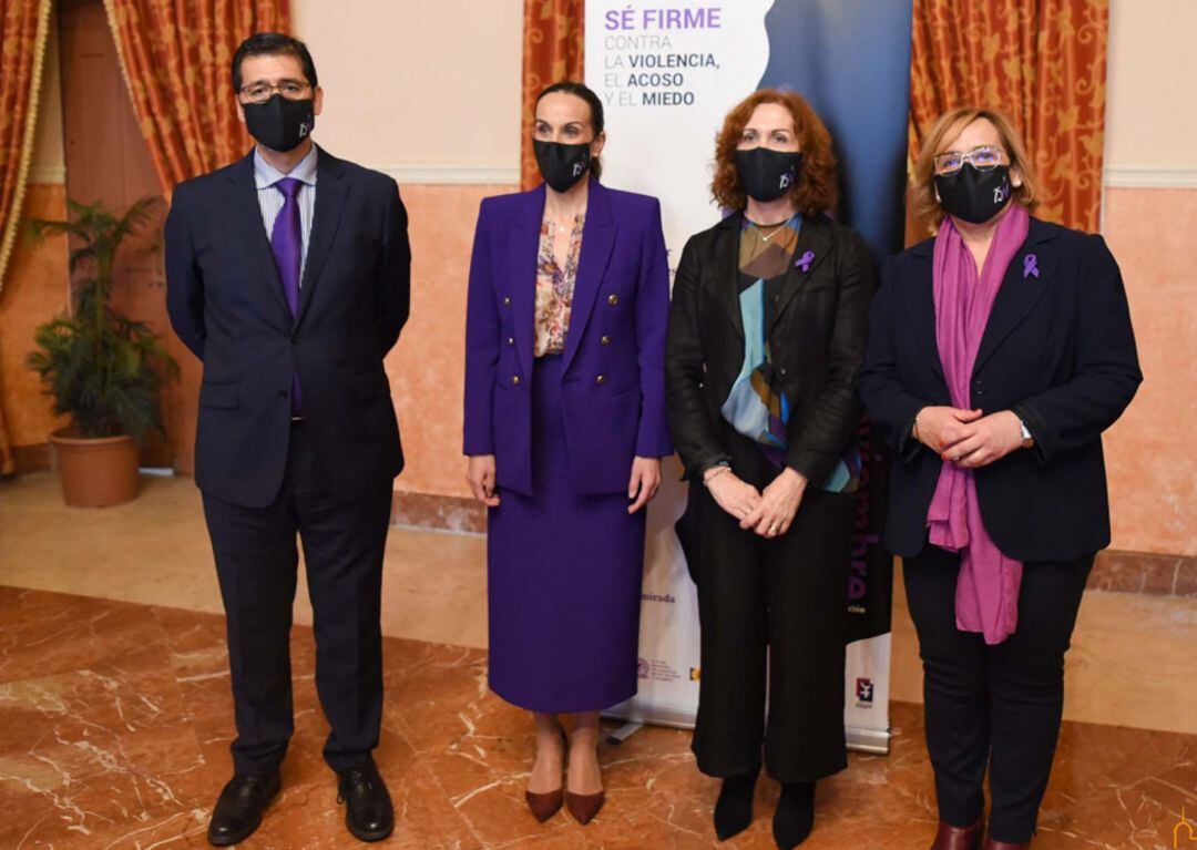 José Manuel Caballero, Eva María Masías, María Ángeles Herreros y Carmen Teresa Olmedo