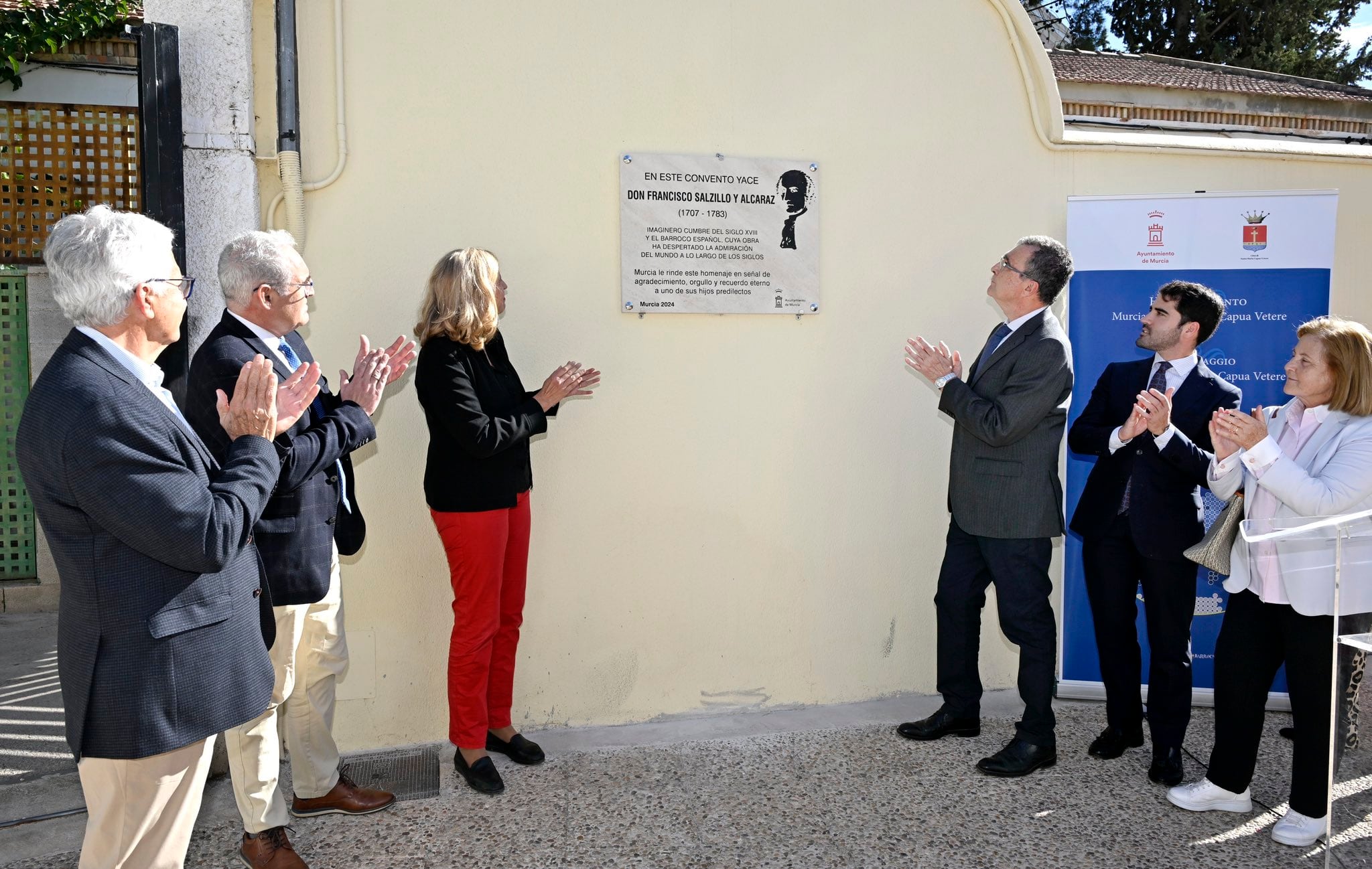 El alcalde de Murcia descubre una placa conmemorativa en el Convento Monasterio de las Monjas Clarisas Capuchinas