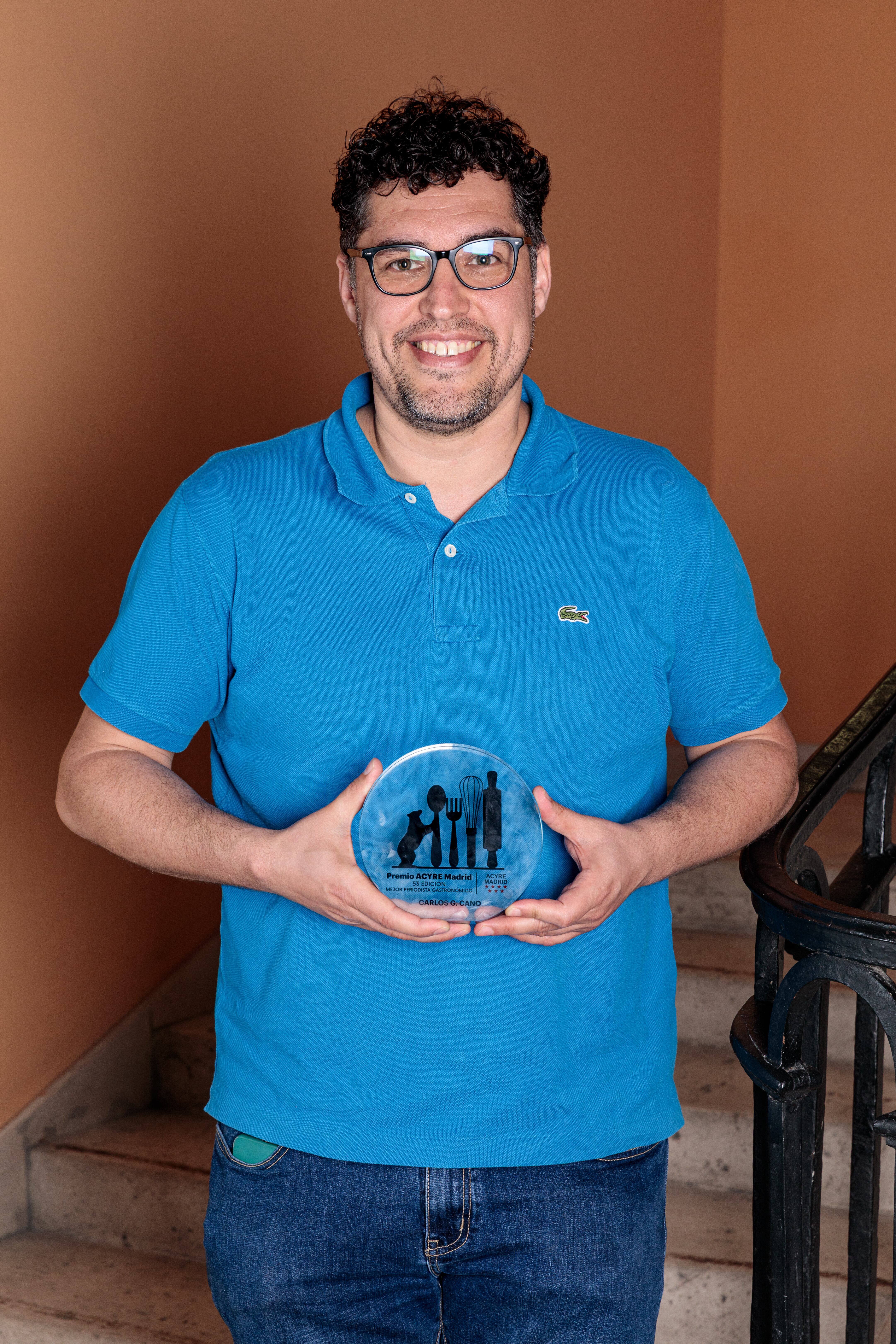 Carlos G. Cano, reconocido como "mejor periodista gastronómico" por Acyre Madrid.