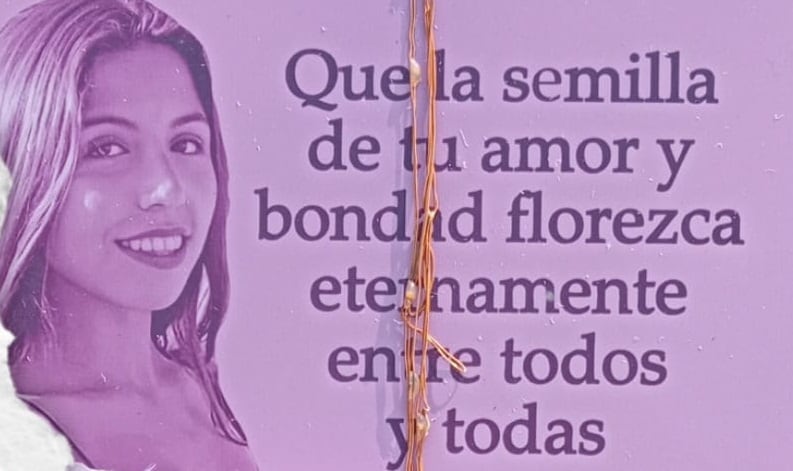 Placa de homenaje a Cristina en Parla