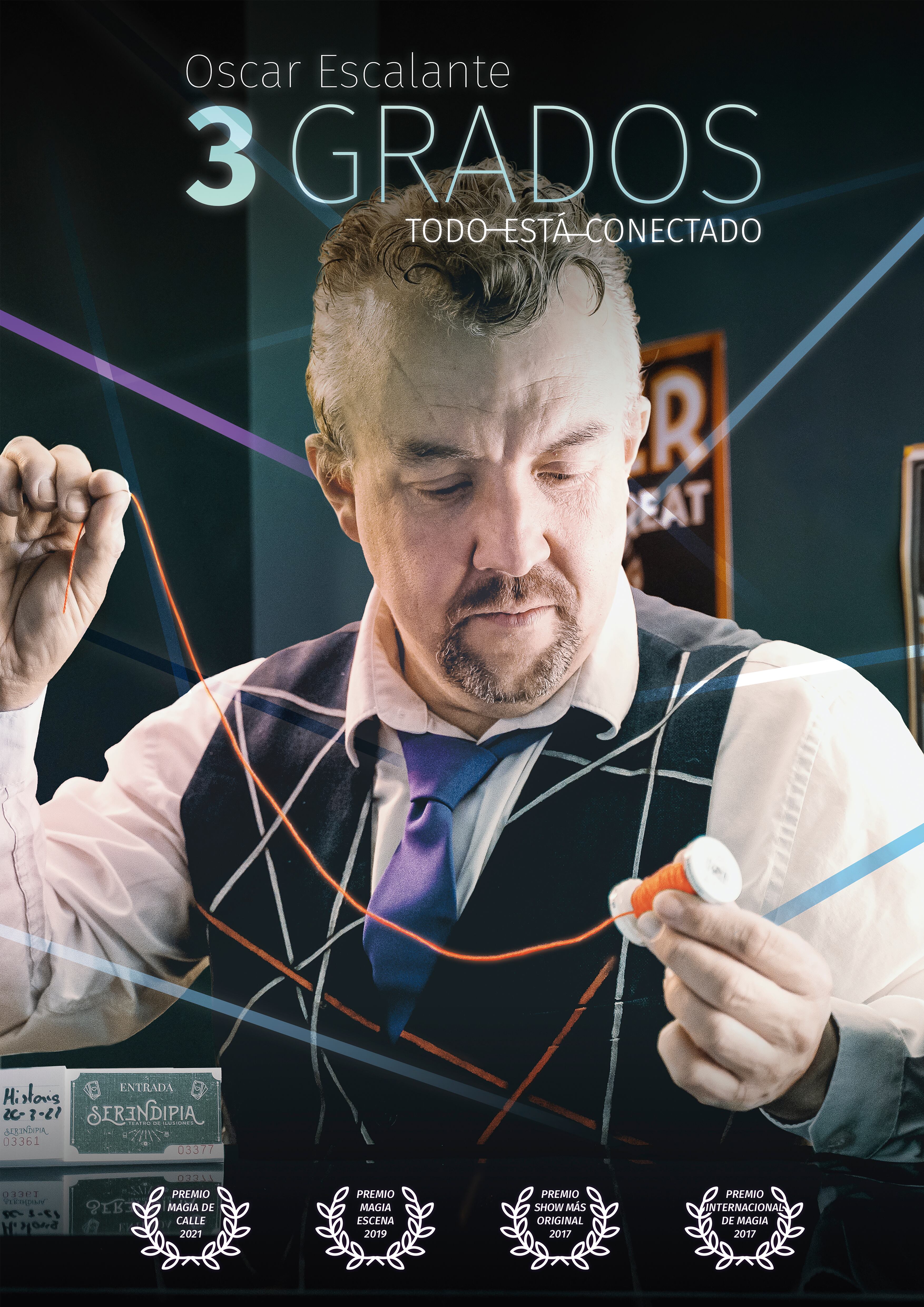 ¿QUÉ ES 3 GRADOS? Es magia que sucede sin presencia de ningún mago. Todos estamos separados tan solo por 3 personas de cualquier otra en el mundo