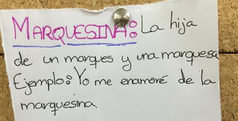 Los alumnos de Cesar Bona han usado la imaginación para reinventar algunas palabras de nuestro idioma